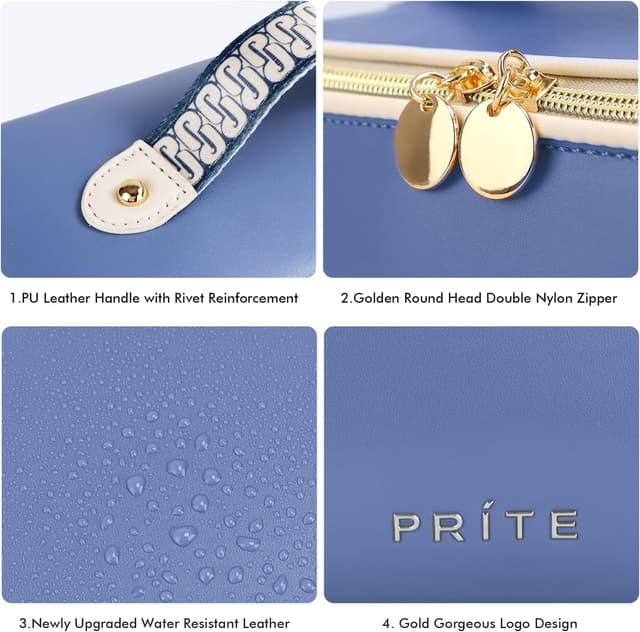 Detalle 1 de Prite Kosmetiktasche wasserdicht 23,5 cm Blau