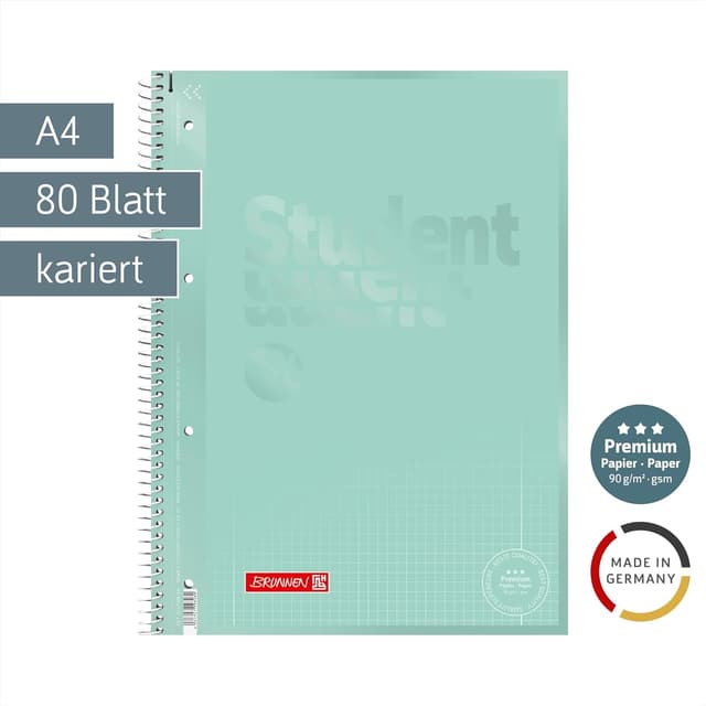 Detalle 2 de Quaderno universitario Premium A4 4 fori menta