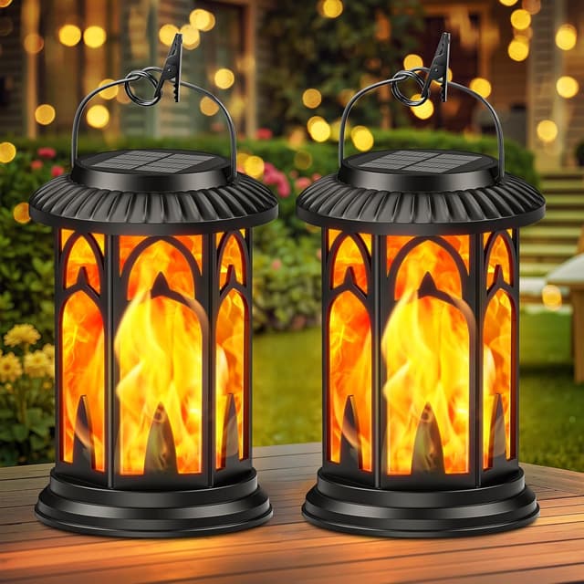 Detalle de GEARLITE solar lanterns for garden 2 pack