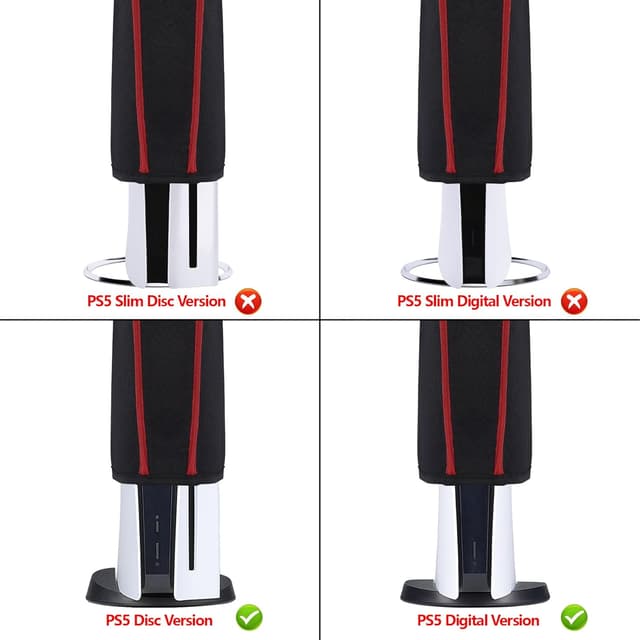 Detalle 2 de PS5 dust cover, PlayVital black nylon