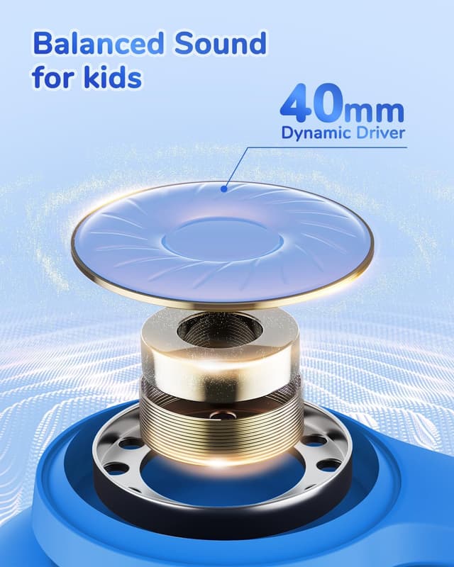 Thumbnail 4 de iClever Kinder Noise Cancelling Kopfhörer Blau