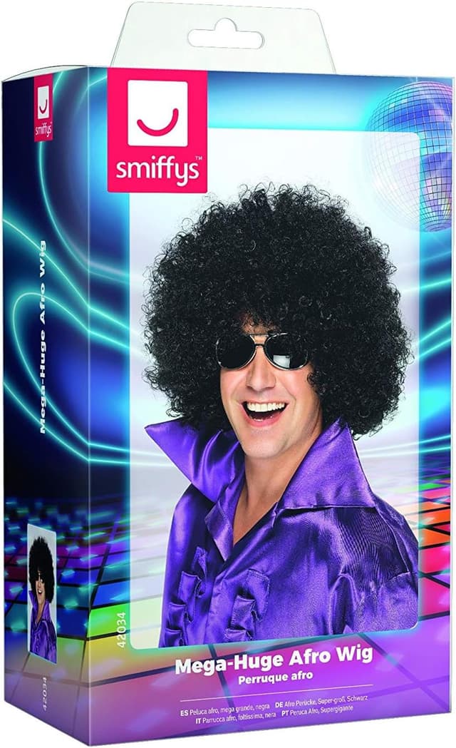 Thumbnail 5 de Perruque Smiffys afro noire Halloween ⚙