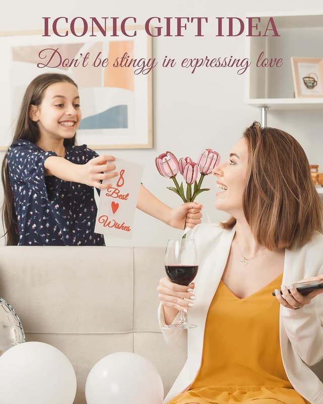 Thumbnail 4 de ROBOTIME Pink Tulip 3D Wooden Puzzle 1.5h