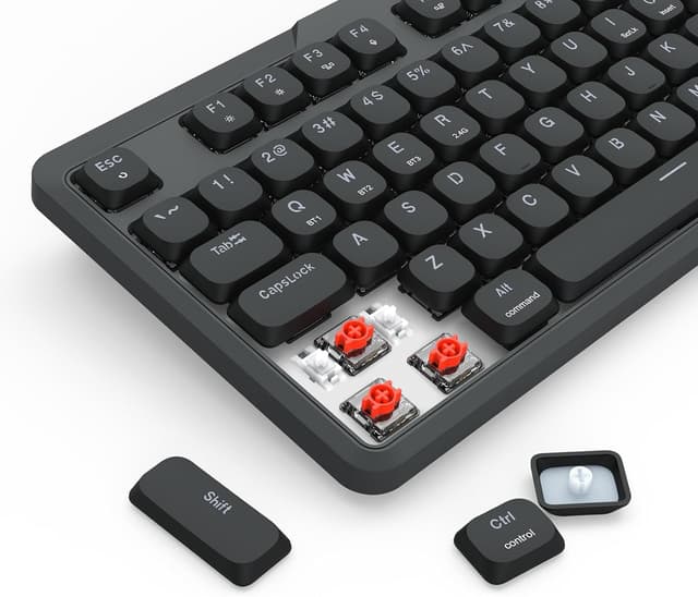 Detalle 2 de Redragon K706 PRO 75% Wireless Gasket RGB Gaming Keyboard (82 keys) with low-profile linear red switches
