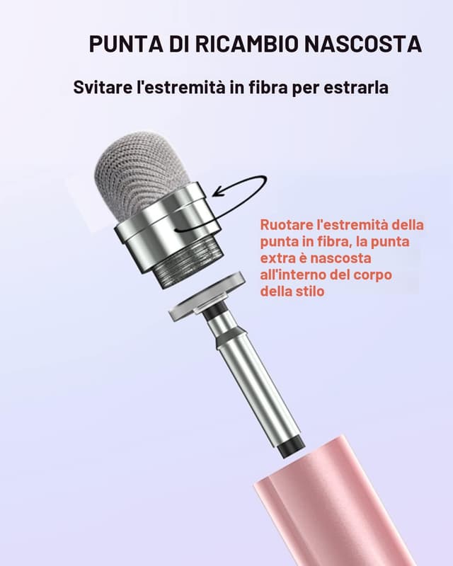 Detalle 1 de AmberVec Penna per Tablet touch 2 in 1, 3 pack