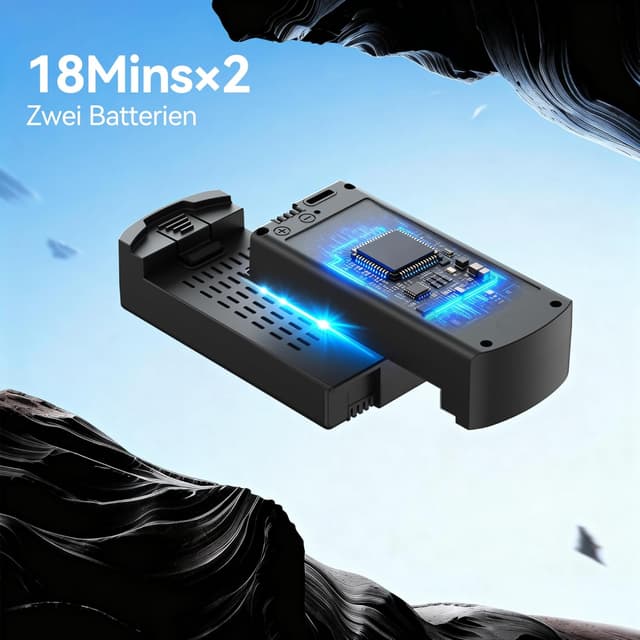 Thumbnail 6 de H867 Drohne mit Kamera 4K – faltbarer Quadrocopter für Einsteiger (bis 36 Minuten, 2 Akkus)