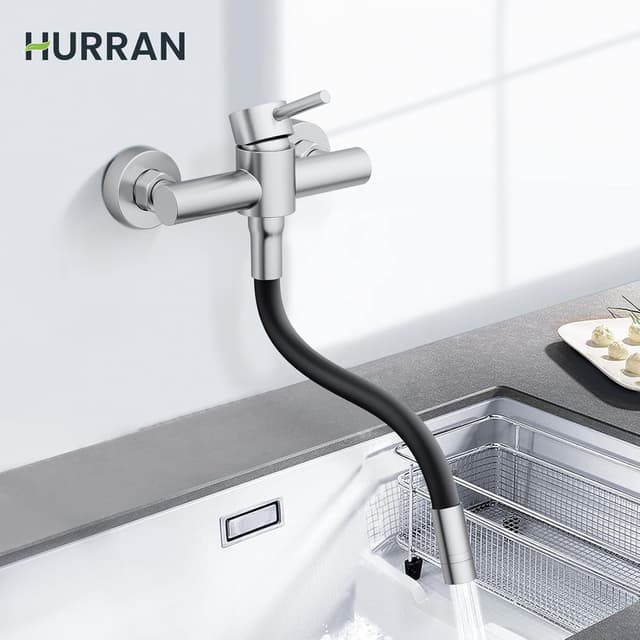 Detalle de HURRAN Rubinetto cucina a muro 360°