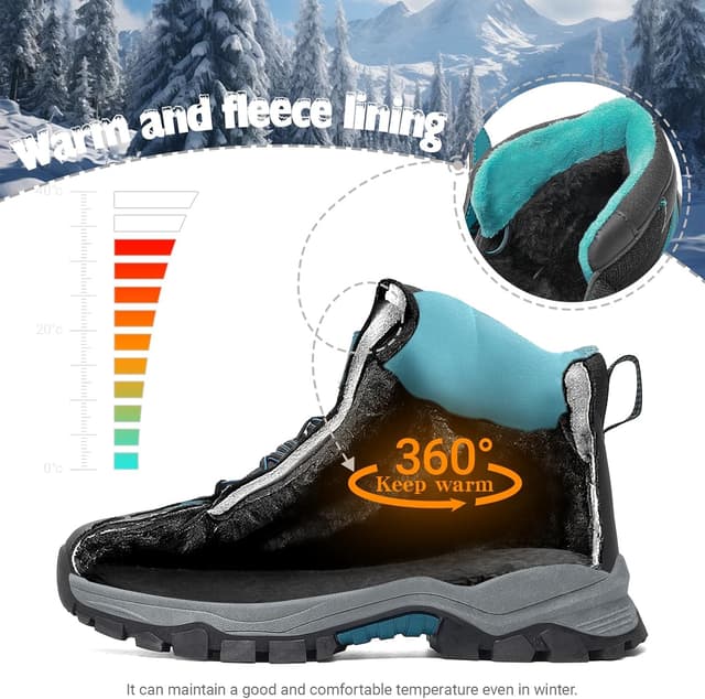 Detalle de ASHION Winterschuhe Kinder Schneestiefel