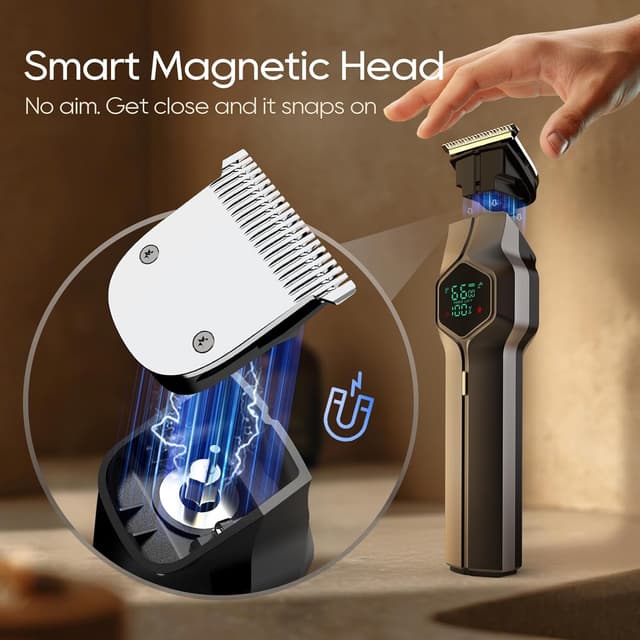 Detalle 2 de TRIMX Beard Trimmer for Men with Magnetic Snap-on Heads
