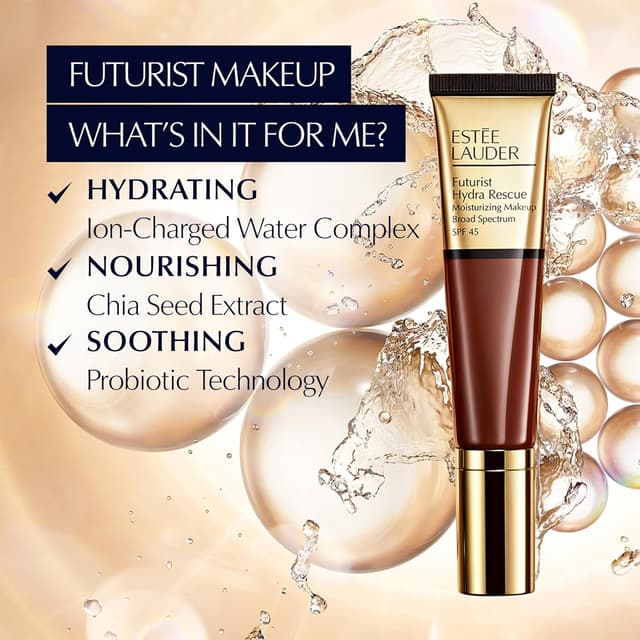 Detalle de Estée Lauder Futurist Hydra Rescue Moisturising Foundation SPF 45 (12-hour glow)