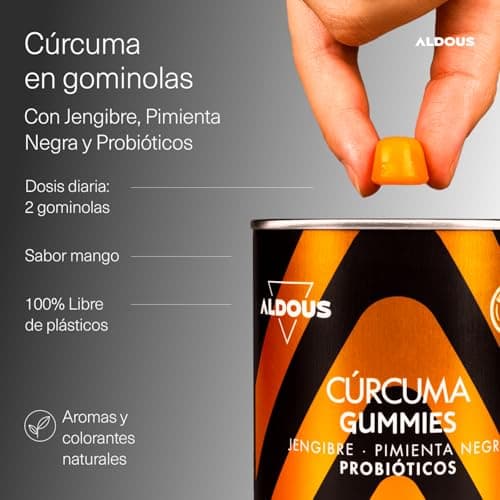 Detalle 2 de Aldous Bio Cúrcuma con Jengibre Gominolas 120 g