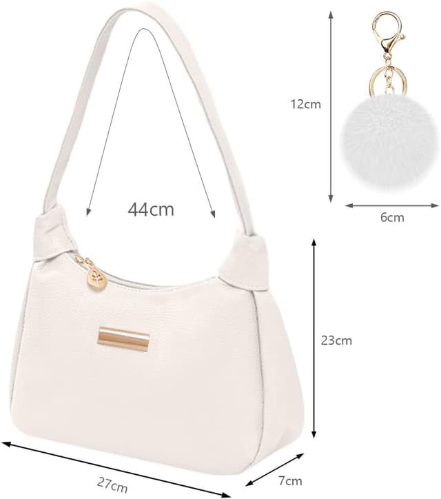 Detalle de Aucuu Borsa a Tracolla da Donna in Nylon stile Anni ’90 con pochette classica