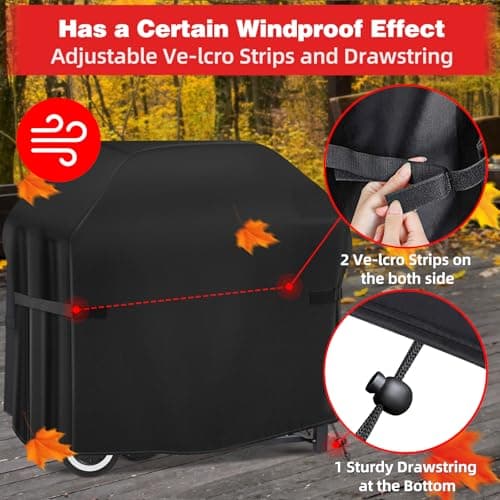 Thumbnail 4 de SPGOOD Funda Barbacoa Exterior Impermeable 🌂 132x66x110 cm