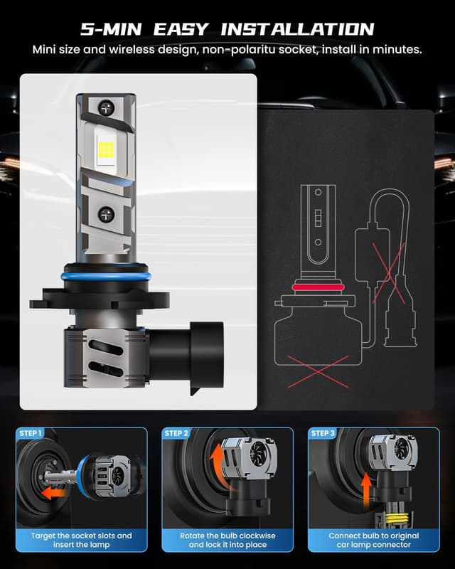 Detalle 2 de FRANXI 9006/HB4 Fog Light Bulbs 60W