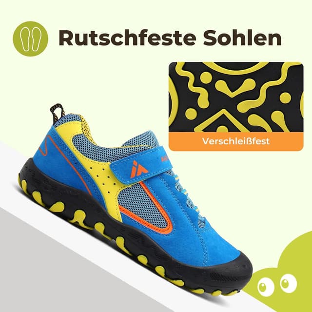 Detalle 2 de Mishansha Kinder-Trekkingschuhe/Outdoorschuhe (24–38), mit Schnellverschluss