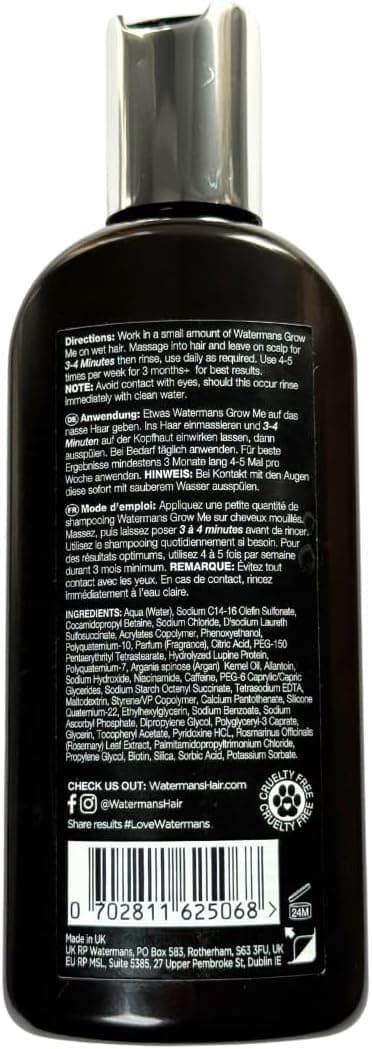 Detalle 2 de Watermans Grow Me shampoo anticaduta
