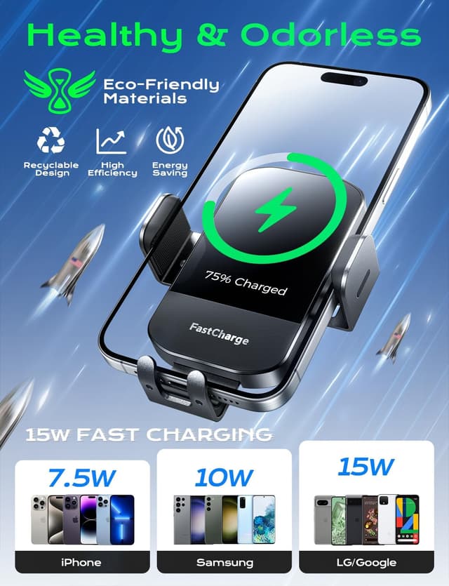 Detalle 2 de CHGeek Wireless Car Charger 15W