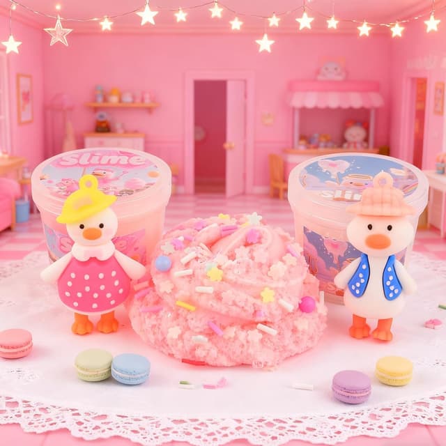 Detalle de Duck slime kit 6 pack for kids