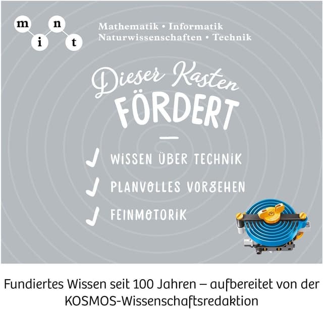 Thumbnail 6 de Kosmos 620783 Mechanical Power – Scatola esperimenti STEM con motori a spirale per auto da corsa, robot e timer