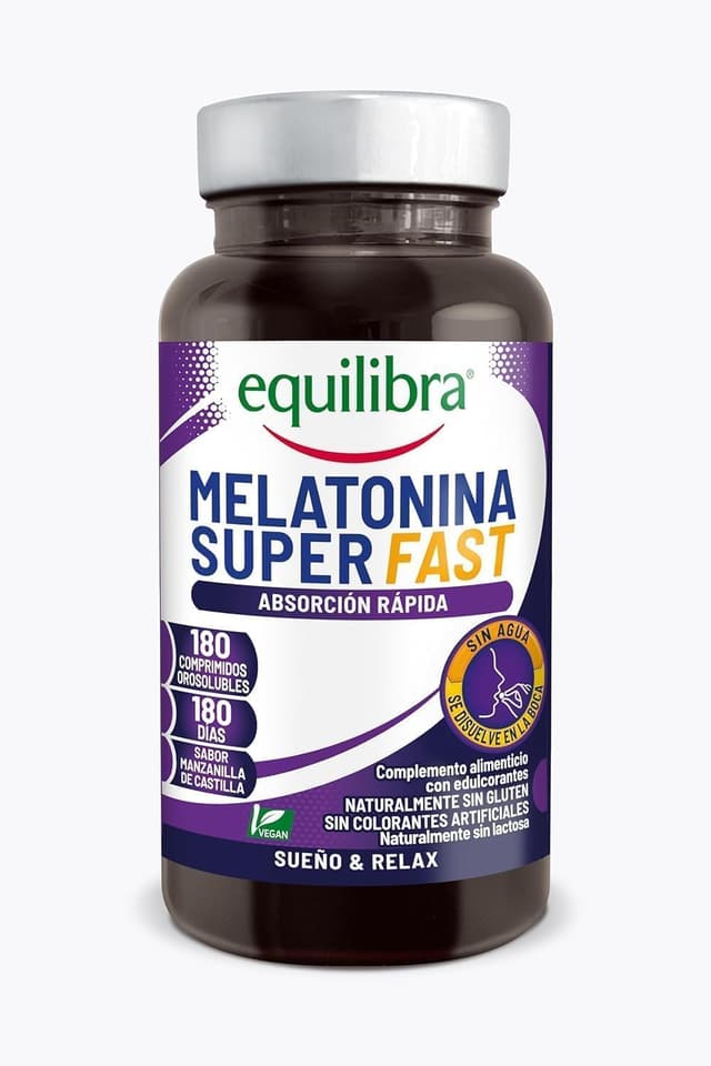 Imagen de Equilibra Melatonina Superrápida 🍵, Comprimidos Solubles Veganos 180 en OfertitasTOP