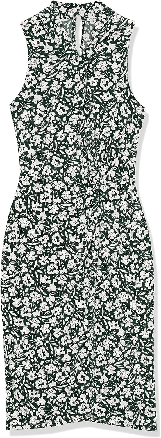 Detalle 2 de Faux wrap dress keyword Twist Neck