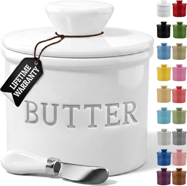 Imagen de Priority Chef Butter Crock Ceramic Butter Dish 1.33 Sticks en OfertitasTOP