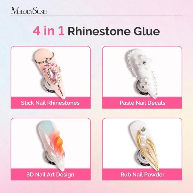 Thumbnail 2 de MelodySusie Nail Rhinestone Glue 24ml