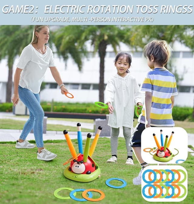 Thumbnail 3 de Powza 3-in-1 Musical Jump Ring Game for Kids