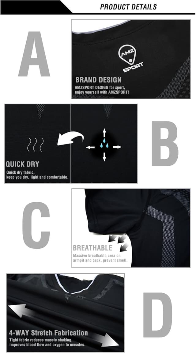 Detalle 2 de AMZSPORT Maglia Compressione termica