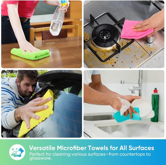 Thumbnail 4 de HOMEXCEL microfibre cleaning cloths 30 x 30 cm