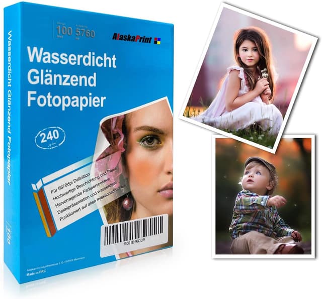 Detalle de 100 Blatt Fotopapier 13x18 glänzend (240 g/m²) für Tintenstrahldrucker