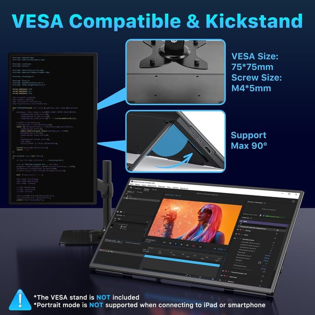 Thumbnail 4 de Upperizon 21.5-inch Portable Monitor 120Hz