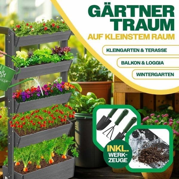 Thumbnail 6 de KESSER® Huerto Elevado con Estanterías 🌱 de 5 Niveles