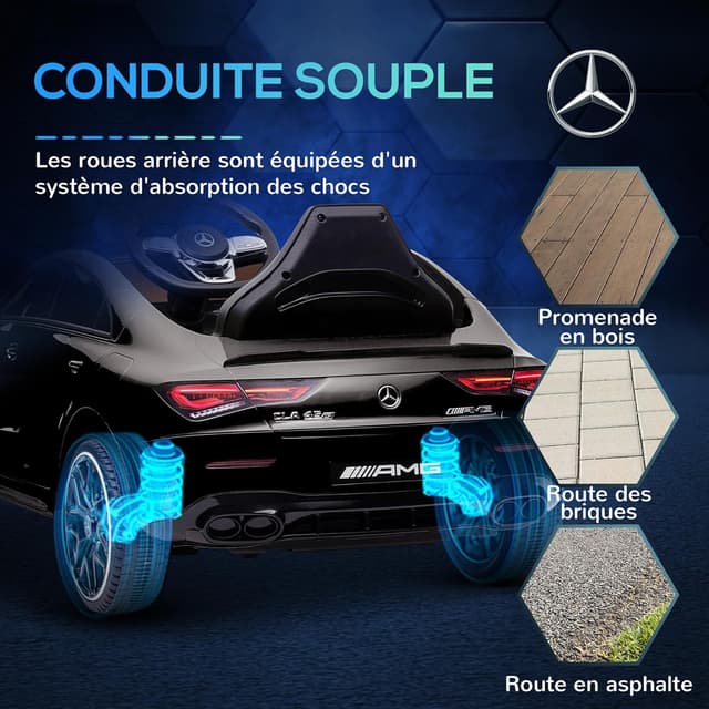 Thumbnail 5 de AIYAPLAY Mercedes AMG CLA 45 12V voiture électrique