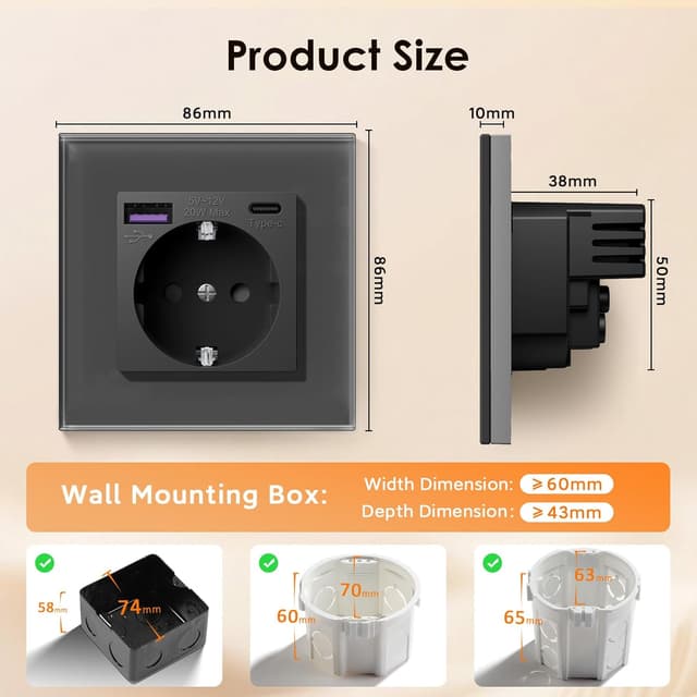 Thumbnail 1 de BSEED Enchufe de Pared USB C 20W