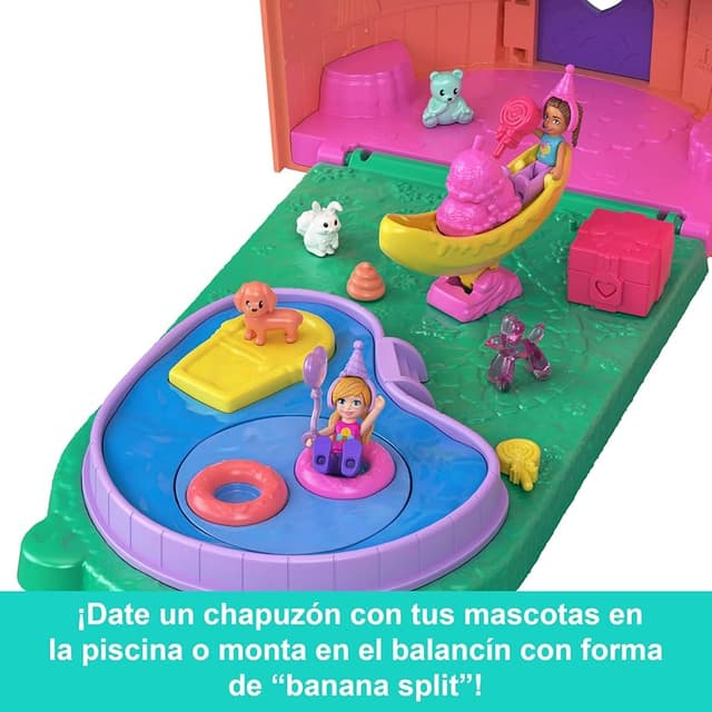Detalle 2 de Polly Pocket JKB89 Casa de helado grande con 25 accesorios