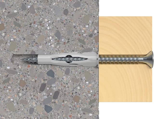 Detalle 2 de FISCHER Chevilles 25 pièces 6 x 3,5 mm (FU) pour fixation universelle