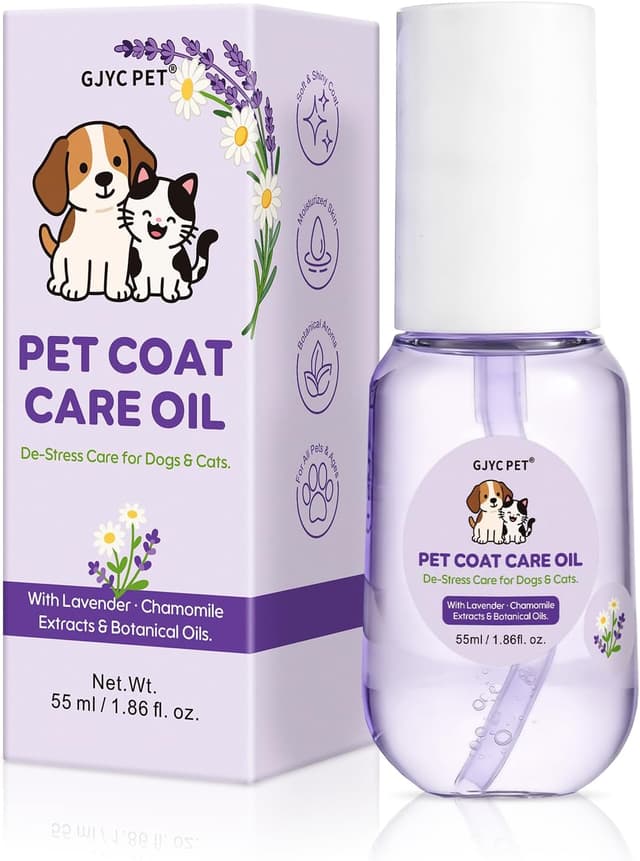 Detalle de Pet Coat Care Oil leave-in grooming oil for dogs & cats (55ml) – Lavender & chamomile