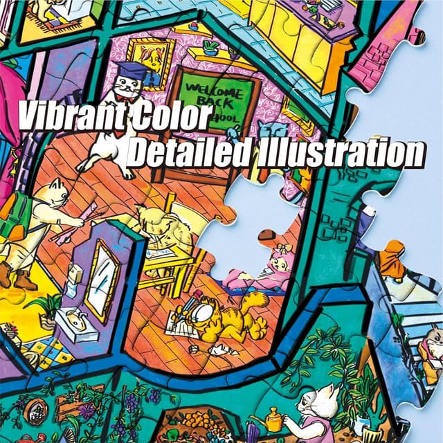 Thumbnail 5 de Antelope 1000-Piece Cat Castle Jigsaw Puzzle 🧩