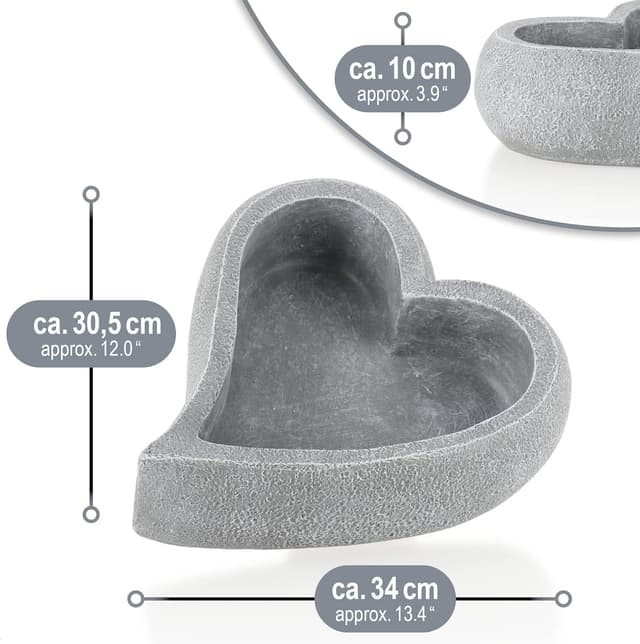 Thumbnail 5 de com-four® cuore decorativo 34x30 cm