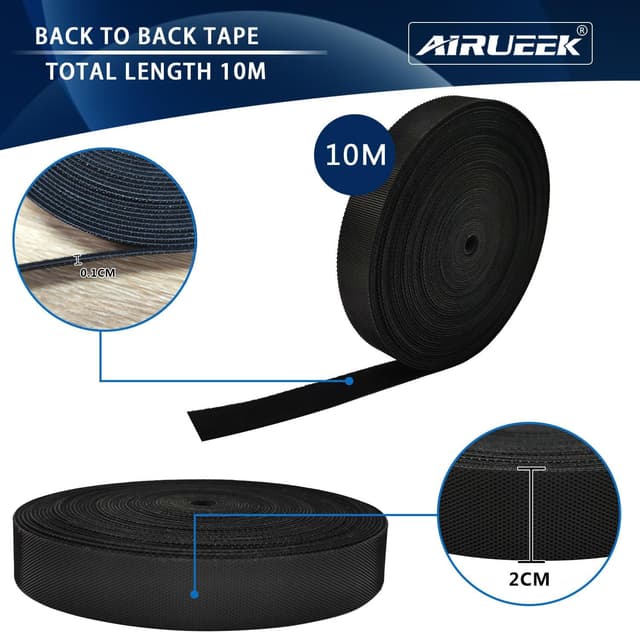 Detalle 2 de Klettband Selbstklebend 10 m Kabelbinder 🔌