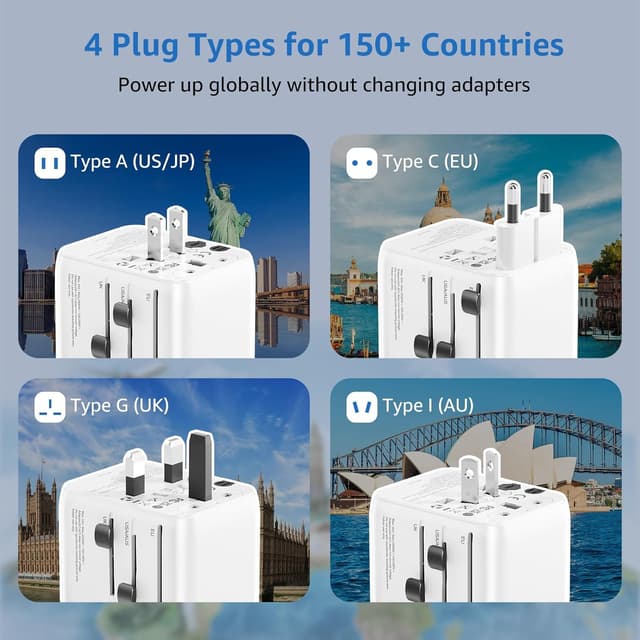 Detalle 2 de Universal Travel Adapter 25W with PD