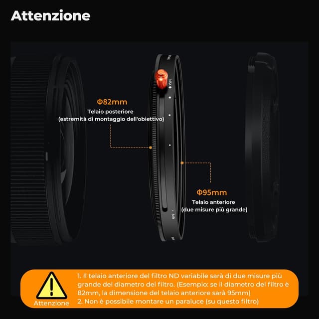 Thumbnail 6 de K&F CONCEPT Nano-Xcel 37MM ND2-32 & CPL 2 in 1: filtro ND variabile e polarizzatore circolare con custodia