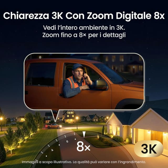 Thumbnail 4 de aosu T2 Pro 3K Telecamera WiFi Esterno 5MP