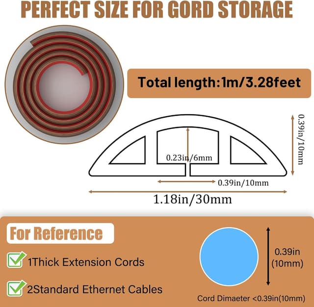 Thumbnail 1 de DIKARIYA Kabelkanal Holzoptik 3 cm đ