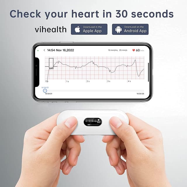 Detalle 2 de CheckMe DuoEK-S home ECG monitor with Bluetooth and OLED screen