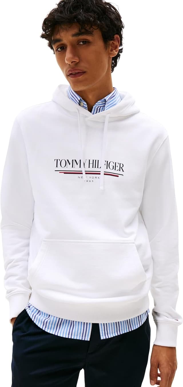 Detalle 2 de Tommy Hilfiger Men’s Brand Love Cotton Hoodie