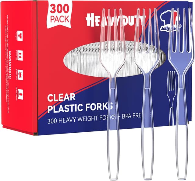 Detalle de JOLLY CHEF 300 Count 7.1" Plastic Forks