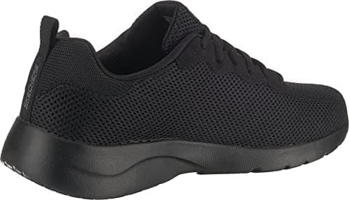 Detalle de Skechers DYNAMIGHT 2.0 RAYHILL para hombre (Black Mesh/Pu/Trim) – Zapatillas de entrenamiento con plantilla acolchada