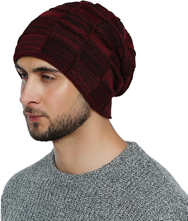 Detalle de DonDon beanie lana invernale Slouch